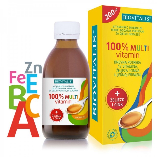 BIOVITALIS 100% MULTIVITAMIN 200ml